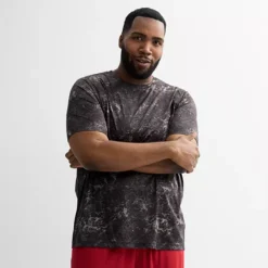 Big & Tall Tek Gear® Dry Tek Tee -Tek Gear Shop 3933692 Obsidian Texture