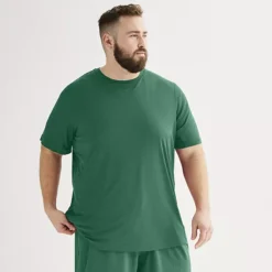 Big & Tall Tek Gear® Dry Tek Tee -Tek Gear Shop 3933692 Scotch Pine Grid