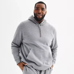 Big & Tall Tek Gear® Ultra Soft Pullover Hoodie -Tek Gear Shop 4972228 Light Gray 1