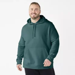 Big & Tall Tek Gear® Ultra Soft Pullover Hoodie -Tek Gear Shop 4972228 Night Green