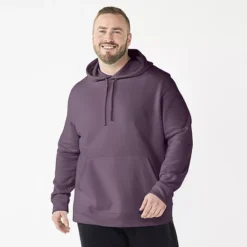 Big & Tall Tek Gear® Ultra Soft Pullover Hoodie -Tek Gear Shop 4972228 Plum Crazy