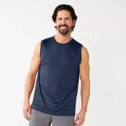 Men's Tek Gear Dry Tek Muscle Tank 18 Men's Tek Gear Dry Tek Muscle Tank -Tek Gear Shop 5262221 Blue Beauty Grid