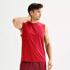 Men's Tek Gear Dry Tek Muscle Tank 15 Men's Tek Gear Dry Tek Muscle Tank -Tek Gear Shop 5262221 Scarlet Flower Grid