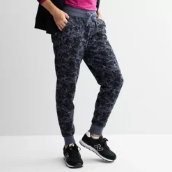 Women's Tek Gear® Ultrasoft Fleece Jogger Pants 36 Women's Tek Gear® Ultrasoft Fleece Jogger Pants -Tek Gear Shop 5543907 Black Abstract Floral
