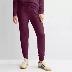 Women's Tek Gear® French Terry Joggers -Tek Gear Shop 5562565 Spanish Wine