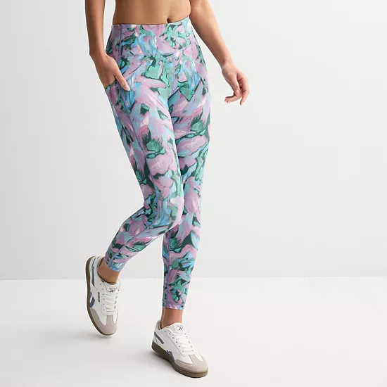 Petite Tek Gear® Ultrastretch High-Waisted 7/8 Leggings With Side Pockets 4 Petite Tek Gear® Ultrastretch High-Waisted 7/8 Leggings With Side Pockets - Image 4