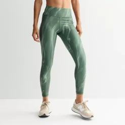 Petite Tek Gear® Ultrastretch High-Waisted 7/8 Leggings With Side Pockets 16 Petite Tek Gear® Ultrastretch High-Waisted 7/8 Leggings With Side Pockets -Tek Gear Shop 5567569 Olive Marble