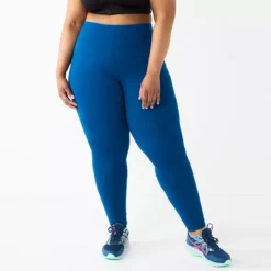 Plus Size Tek Gear® Ultrastrech High-Waisted Side Pocket Leggings -Tek Gear Shop 5567969 Blue Crayon