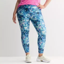 Plus Size Tek Gear® Ultrastretch High-Waisted Side Pocket 7/8 Leggings -Tek Gear Shop 5568006 Multi Alpine Flora