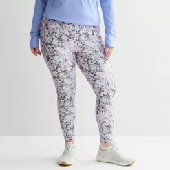 Plus Size Tek Gear® Ultrastretch High-Waisted Side Pocket 7/8 Leggings -Tek Gear Shop 5568006 Multi Fauna