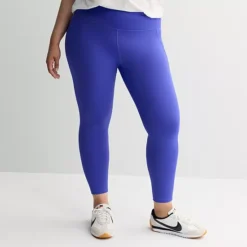 Plus Size Tek Gear® Ultrastretch High-Waisted Side Pocket 7/8 Leggings -Tek Gear Shop 5568006 Skylar Violet
