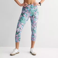 Petite Tek Gear® Ultrastretch Pocket High-Waisted Capri Leggings -Tek Gear Shop 5675455 Multi Tropical