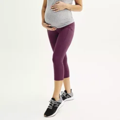 Maternity Tek Gear® Ultrastretch High Rise Capri Pants -Tek Gear Shop 6061183 Spanish Wine