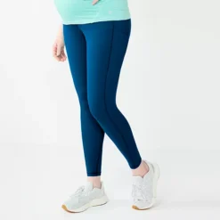 Maternity Tek Gear® Ultrastretch 7/8 Leggings -Tek Gear Shop 6073650 Blue Crayon