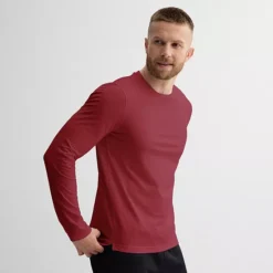 Men's Tek Gear® Long Sleeve Essential Tee 10 Men's Tek Gear® Long Sleeve Essential Tee -Tek Gear Shop 6226819 Maroon Rose 1