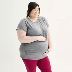 Plus Maternity Tek Gear® Dry Tek Tee -Tek Gear Shop 6307092 CP ALT11