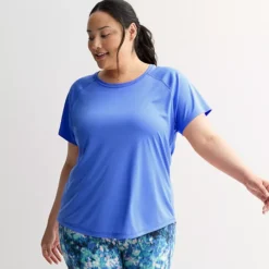 Plus Size Tek Gear® Dry Tek Short Sleeve Tee -Tek Gear Shop 6479364 Skylar Violet