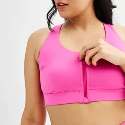 Women's Tek Gear® Ultrastretch Medium Support Zip Front Sports Bra -Tek Gear Shop 6493820 ALT2