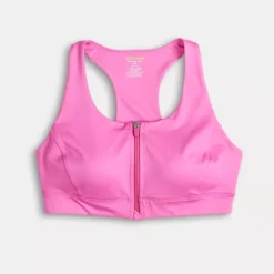 Women's Tek Gear® Ultrastretch Medium Support Zip Front Sports Bra -Tek Gear Shop 6493820 ALT4