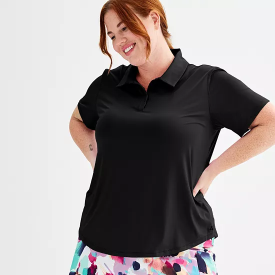 Plus Size Tek Gear® Curved Hem Golf Polo 1 Plus Size Tek Gear® Curved Hem Golf Polo