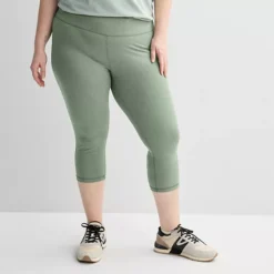 Plus Size Tek Gear® Essential Soft Capri Leggings 12 Plus Size Tek Gear® Essential Soft Capri Leggings -Tek Gear Shop 6636788 Esta Olive