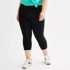 Plus Size Tek Gear® Essential Soft Capri Leggings 13 Plus Size Tek Gear® Essential Soft Capri Leggings -Tek Gear Shop 6636788 Mineral Black 1