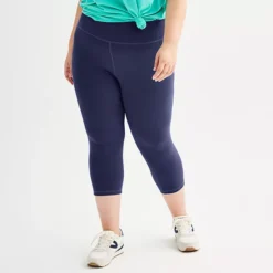 Plus Size Tek Gear® Essential Soft Capri Leggings 14 Plus Size Tek Gear® Essential Soft Capri Leggings -Tek Gear Shop 6636788 Navy Romance