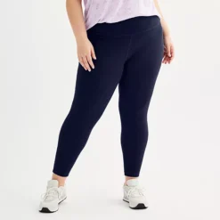 Plus Size Tek Gear® Essential Soft 7/8 Leggings -Tek Gear Shop 6636901 Navy Romance