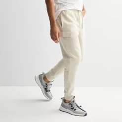 Men's Tek Gear® Ultra Soft Fleece Cargo Jogger -Tek Gear Shop 6753114 Ladd Beige