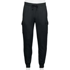 Men's Tek Gear® Ultra Soft Fleece Cargo Jogger -Tek Gear Shop 6753114 Mineral Black