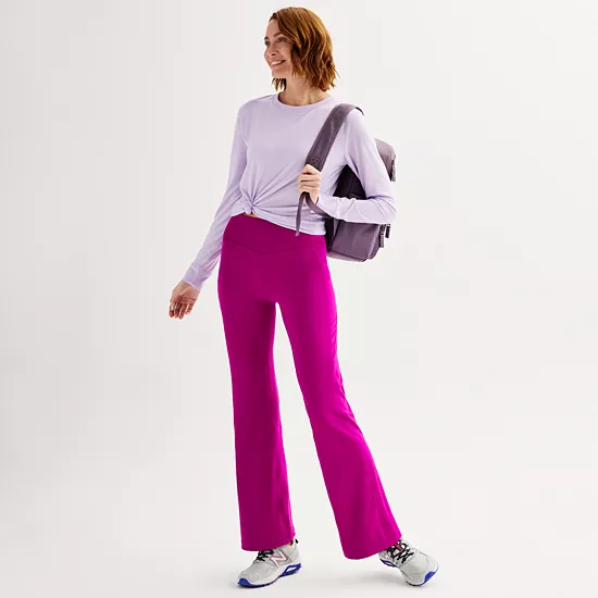 Petite Tek Gear® Ultrastretch Flare Leg Pants 4 Petite Tek Gear® Ultrastretch Flare Leg Pants - Image 4