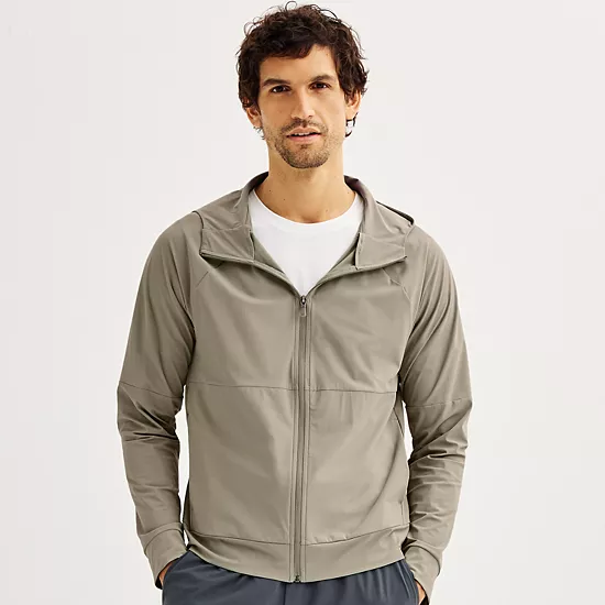 Men's Tek Gear® Performance Zip-Up Hooded Jacket 1 Men's Tek Gear® Performance Zip-Up Hooded Jacket