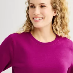 Petite Tek Gear® Ultrasoft Fleece Crewneck Pullover -Tek Gear Shop 6834085 ALT2