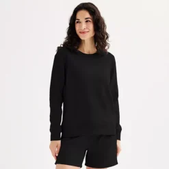 Petite Tek Gear® Ultrasoft Fleece Crewneck Pullover