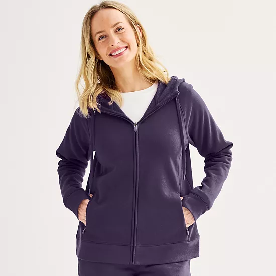 Women's Tek Gear® Ultrasoft Fleece Full-Zip Hooded Sweatshirt 7 Women's Tek Gear® Ultrasoft Fleece Full-Zip Hooded Sweatshirt - Image 7
