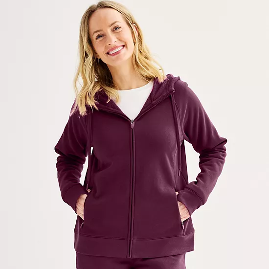Women's Tek Gear® Ultrasoft Fleece Full-Zip Hooded Sweatshirt 11 Women's Tek Gear® Ultrasoft Fleece Full-Zip Hooded Sweatshirt - Image 11