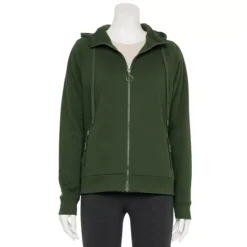 Women's Tek Gear® Adaptive Ultrasoft Fleece Hoodie Jacket -Tek Gear Shop 6931726 Esta Olive