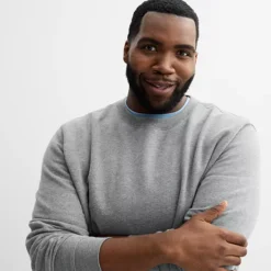 Big & Tall Tek Gear® Ultra Soft Fleece Crew Sweatshirt -Tek Gear Shop 6942668 ALT2