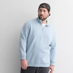 Big & Tall Tek Gear Ultra Soft Fleece Quarter-Zip 15 Big & Tall Tek Gear Ultra Soft Fleece Quarter-Zip -Tek Gear Shop 6943071 Mystic Strait