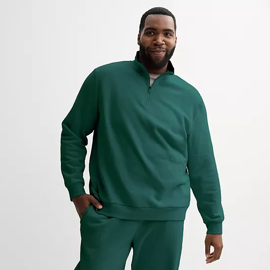 Big & Tall Tek Gear Ultra Soft Fleece Quarter-Zip 8 Big & Tall Tek Gear Ultra Soft Fleece Quarter-Zip - Image 8