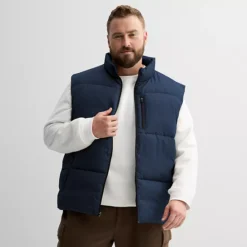 Big & Tall Tek Gear Insulated Puffer Vest -Tek Gear Shop 6966143 Dark Blue