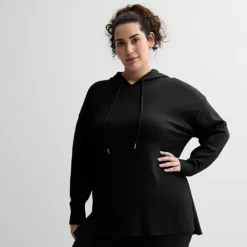 Plus Size Tek Gear® Tunic Hoodie Sweater
