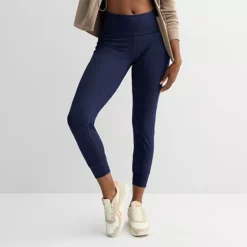 Women's Tek Gear® Essential Soft Fold Over Jogger Pants -Tek Gear Shop 7017759 Navy Romance