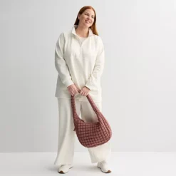 Plus Size Tek Gear Ultrasoft Fleece Quarter-Zip Tunic -Tek Gear Shop 7136268 ALT3