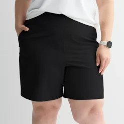 Plus Size Tek Gear® Woven Sport Gear Shorts -Tek Gear Shop 7144549 Mineral Black