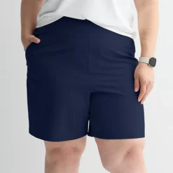 Plus Size Tek Gear® Woven Sport Gear Shorts -Tek Gear Shop 7144549 Navy Romance