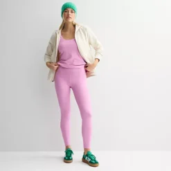 Women's Tek Gear® Ultrastretch Rib Pieced 7/8 Leggings In Regular & Plus Size -Tek Gear Shop 7156591 ALT3