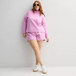 Plus Size Tek Gear Double Knit Funnel Neck Sweater -Tek Gear Shop 7161159 ALT3