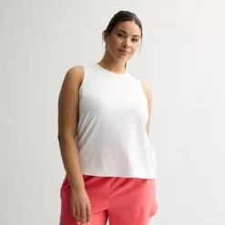 Plus Size Tek Gear® Essential Soft Tank Top -Tek Gear Shop 7173828 Modern White