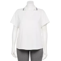 Plus Size Tek Gear® Sport Gear Grid Mesh Piping Detail Polo